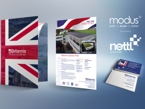 Britannia Site Solutions – Folder, Inserts & Business Cards