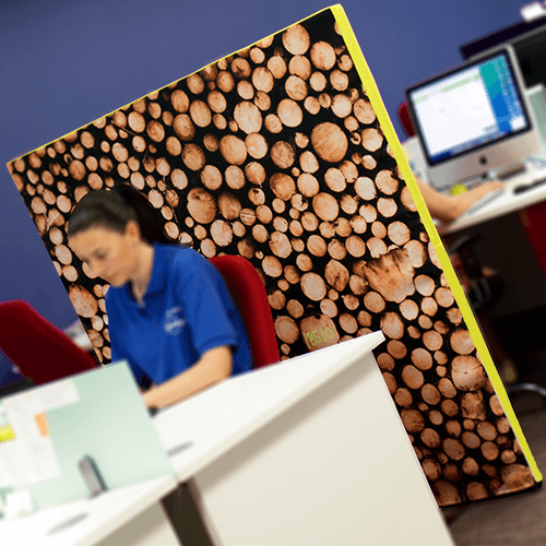 Print that absorbs sound? Tone down the noise in your office space today…